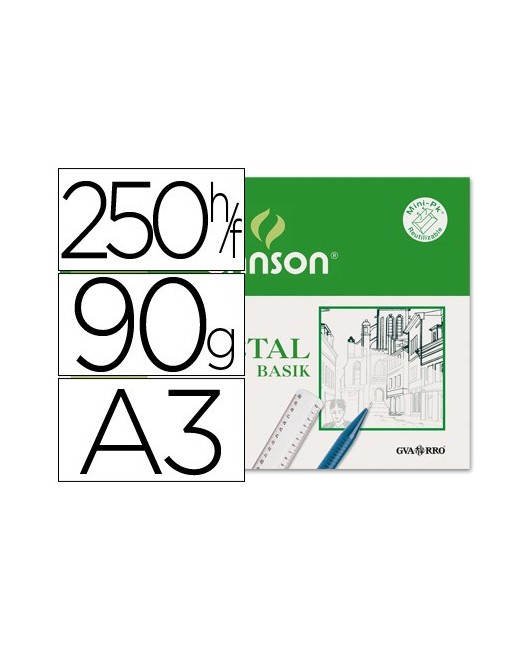 Componer Para llevar Mensurable PAPEL VEGETAL GUARRO DIN A3 90-95 GR HOJA