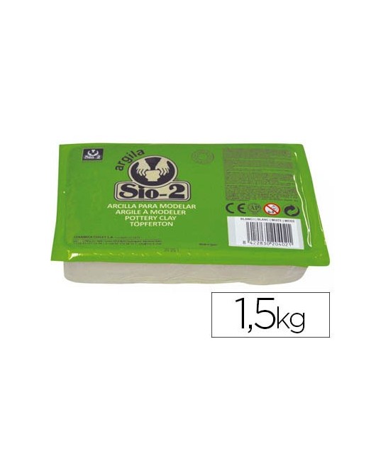 Arcilla para modelar - blanca - 1 kg