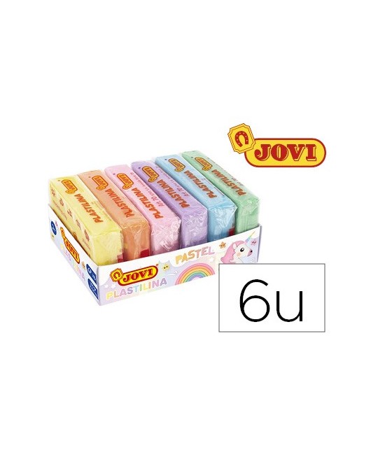 PLASTILINA JOVI 70 SURTIDA TAMAÑO PEQUEÑO COLORES PASTEL SURTIDOS C