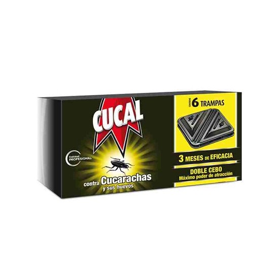 TRAMPA DE CUCARACHAS CUCAL CONTRA CUCARACHAS Y HUEVOS DOBLE CEBO 3