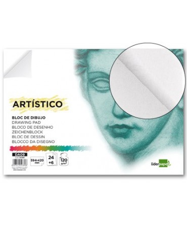 Liderpapel AC03 - Papel acuarela, sin recuadro, bloc con espiral, A3, 10  hojas, 300 gramos