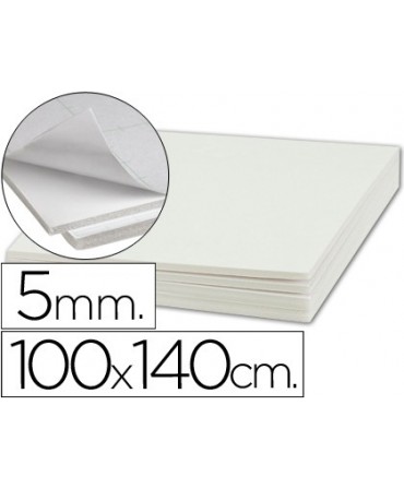 Carton pluma liderpapel adhesivo 1 cara 50x70 cm espesor 3 mm