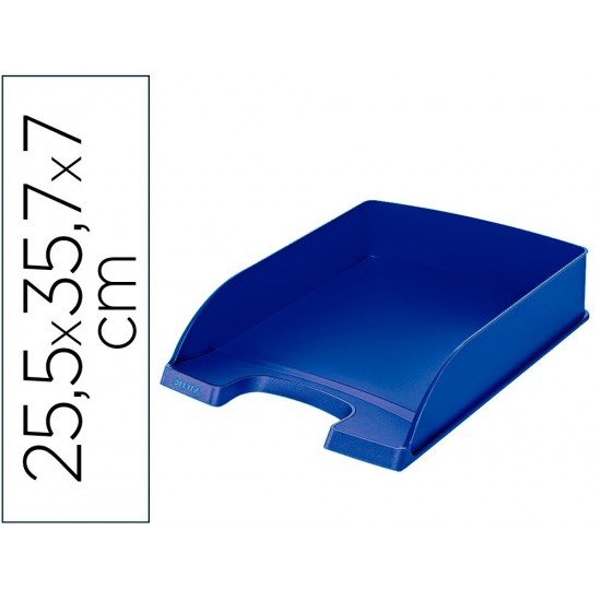 BANDEJA SOBREMESA PLASTICO LEITZ RECYCLE AZUL 255X357X70 MM BANDEJA SOBREMESA PLASTICO LEITZ RECYCLE AZUL 255X357X70 MM