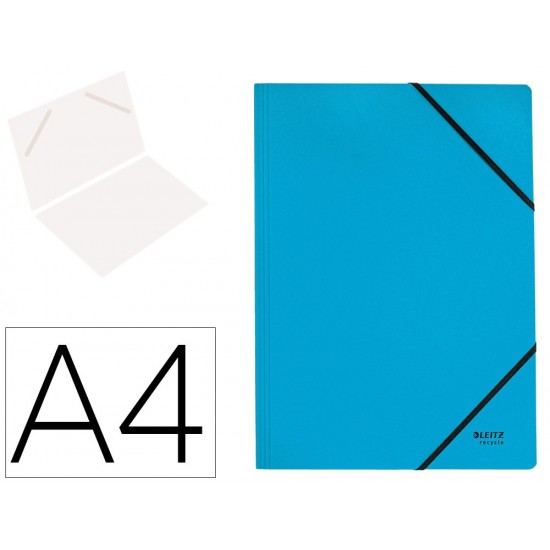 CARPETA LEITZ RECYCLE GOMAS DIN A4 CARTON RECICLABLE 100% AZUL CARPETA LEITZ RECYCLE GOMAS DIN A4 CARTON RECICLABLE 100% AZUL
