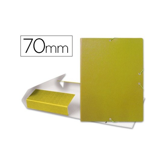 CARPETA PROYECTOS LIDERPAPEL FOLIO LOMO 70MM CARTON GOFRADO AMARILLA CARPETA PROYECTOS LIDERPAPEL FOLIO LOMO 70MM CARTON GOFRADO AMARILLA