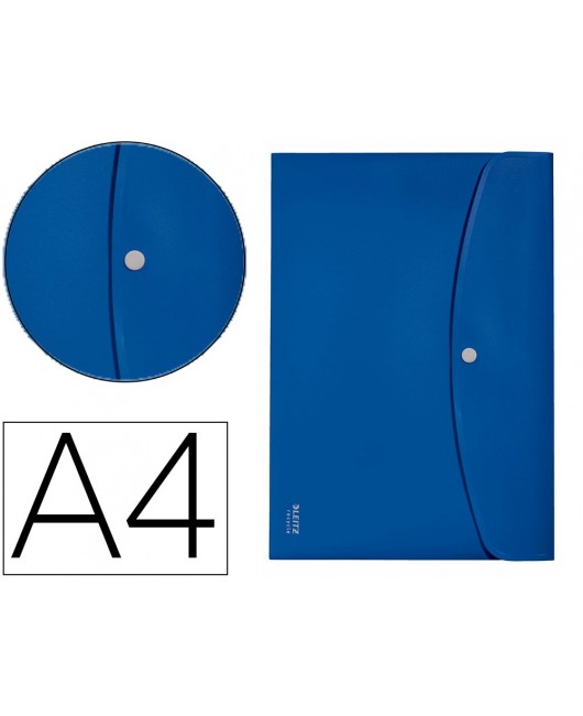 CARPETA LEITZ RECYCLE PORTADOCUMENTOS BROCHE DIN A4 POLIPROPILENO AZUL