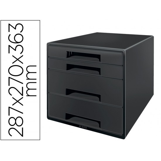 FICHERO CAJONES DE SOBREMESA LEITZ RECYCLE 4 CAJONES COLOR NEGRO 287X270X363 MM FICHERO CAJONES DE SOBREMESA LEITZ RECYCLE 4 CAJONES COLOR NEGRO 287X270X363 MM