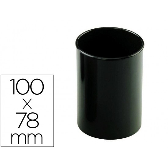 CUBILETE PORTALAPICES FAIBO NEGRO OPACO PLASTICO RECICLADO DIAMETRO 78 MM ALTO 100 MM ALTO CUBILETE PORTALAPICES FAIBO NEGRO OPACO PLASTICO RECICLADO DIAMETRO 78 MM ALTO 100 MM ALTO