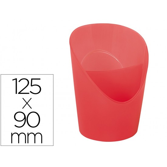CUBILETE PORTALAPICES ESSELTE CORAL TRANSLUCIDO PLASTICO COLOUR BREEZE REDONDO DIAMETRO 90 MM ALTO 125 MM CUBILETE PORTALAPICES ESSELTE CORAL TRANSLUCIDO PLASTICO COLOUR BREEZE REDONDO DIAMETRO 90 MM ALTO 125 MM