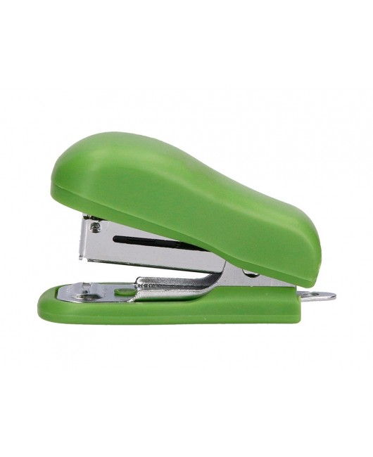 GRAPADORA LIDERPAPEL ECOUSE MINI CAPACIDAD 12 HOJAS 100% PLASTICO RECICLADO CON CAJA DE 1000 GRAPAS 26/6