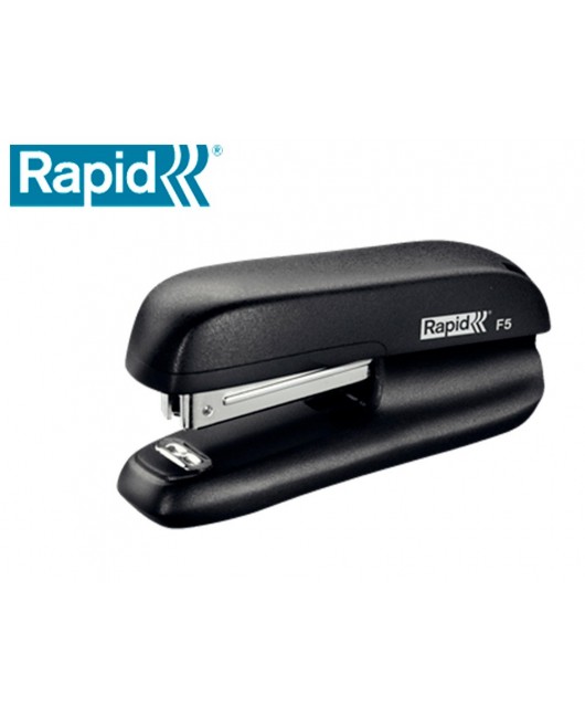 GRAPADORA RAPID F5 MINI PLASTICO CAPACIDAD DE GRAPADO 10 HOJAS USA GRAPAS N 10 COLOR NEGRO