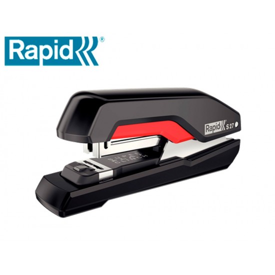GRAPADORA RAPID S27 FULLSTRIP PLASTICO CAPACIDAD DE GRAPADO 30 HOJAS USA GRAPAS 24/6 Y 26/6 COLOR NEGRO/ROJO GRAPADORA RAPID S27 FULLSTRIP PLASTICO CAPACIDAD DE GRAPADO 30 HOJAS USA GRAPAS 24/6 Y 26/6 COLOR NEGRO/ROJO