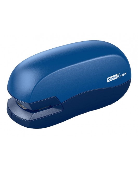 GRAPADORA RAPID CONTACTLESS 10BX PLASTICO CAPACIDAD DE GRAPADO 10 HOJAS USA GRAPAS 24/6 Y 26/6 COLOR AZUL