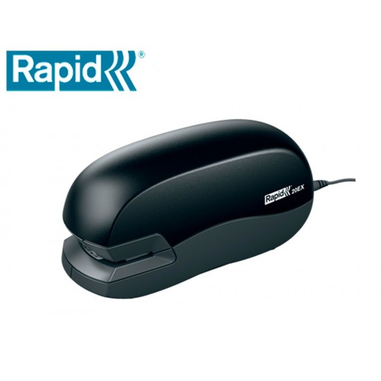 GRAPADORA RAPID ELECTRICA 20EX FIXATIV CAPACIDAD DE GRAPADO 20 HOJAS USA GRAPAS 24/6 Y 26/6 COLOR NEGRO GRAPADORA RAPID ELECTRICA 20EX FIXATIV CAPACIDAD DE GRAPADO 20 HOJAS USA GRAPAS 24/6 Y 26/6 COLOR NEGRO