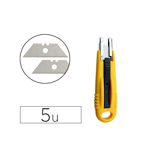 REPUESTO CUTER Q-CONNECT BLISTER DE 5 UNIDADES PARA CUTER KF14624 REPUESTO CUTER Q-CONNECT BLISTER DE 5 UNIDADES PARA CUTER KF14624