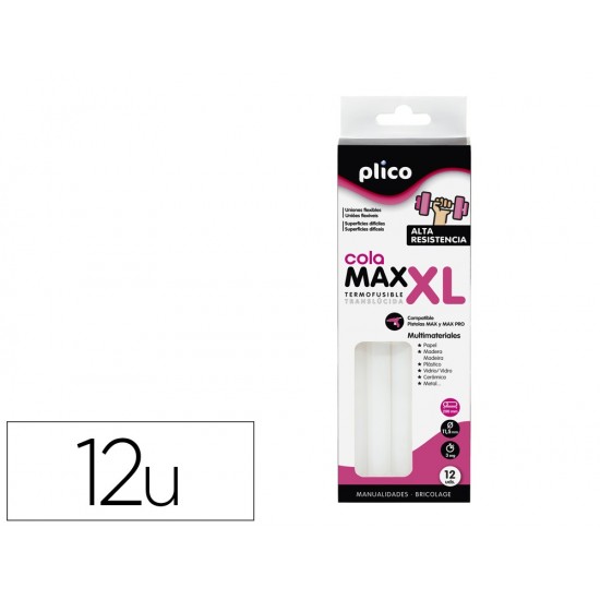 BARRA TERMOFUSIBLE PLICO COLA EXTRAFUERTE MAX XL 11 BARRA TERMOFUSIBLE PLICO COLA EXTRAFUERTE MAX XL 11