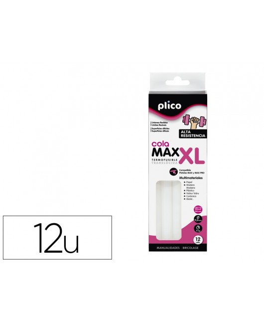 BARRA TERMOFUSIBLE PLICO COLA EXTRAFUERTE MAX XL 11