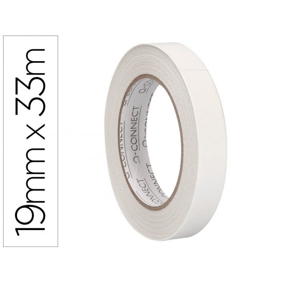 CINTA ADHESIVA Q-CONNECT DOBLE CARA 33 MT X 19 MM CINTA ADHESIVA Q-CONNECT DOBLE CARA 33 MT X 19 MM