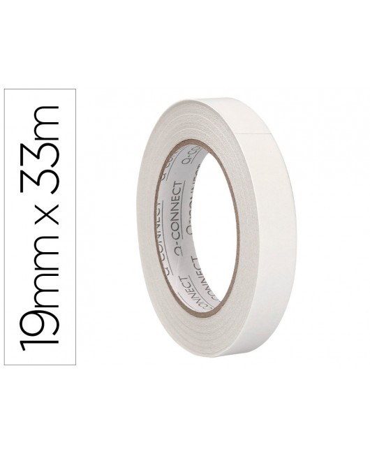 CINTA ADHESIVA Q-CONNECT DOBLE CARA 33 MT X 19 MM