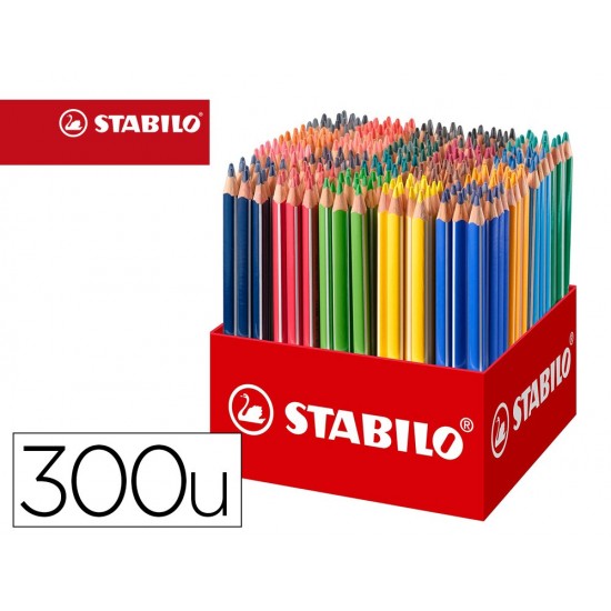 LAPICES DE COLORES STABILO TRIO AZ SCHOOL PACK DE 300 UNIDADES SURTIDAS 20 COLORES LAPICES DE COLORES STABILO TRIO AZ SCHOOL PACK DE 300 UNIDADES SURTIDAS 20 COLORES