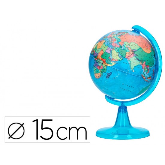GLOBO TERRAQUEO LIDERPAPEL MAPA POLITICO DIAMETRO 15 CM GLOBO TERRAQUEO LIDERPAPEL MAPA POLITICO DIAMETRO 15 CM