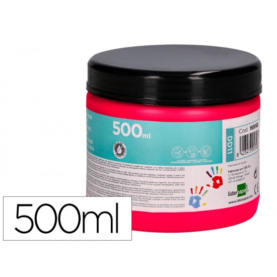 PINTURA DEDOS LIDERPAPEL MAGENTA TARRINA DE 500 CC PINTURA DEDOS LIDERPAPEL MAGENTA TARRINA DE 500 CC