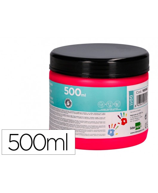 PINTURA DEDOS LIDERPAPEL MAGENTA TARRINA DE 500 CC