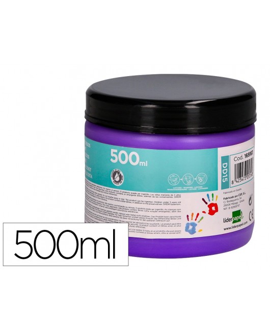 PINTURA DEDOS LIDERPAPEL VIOLETA TARRINA DE 50 CC