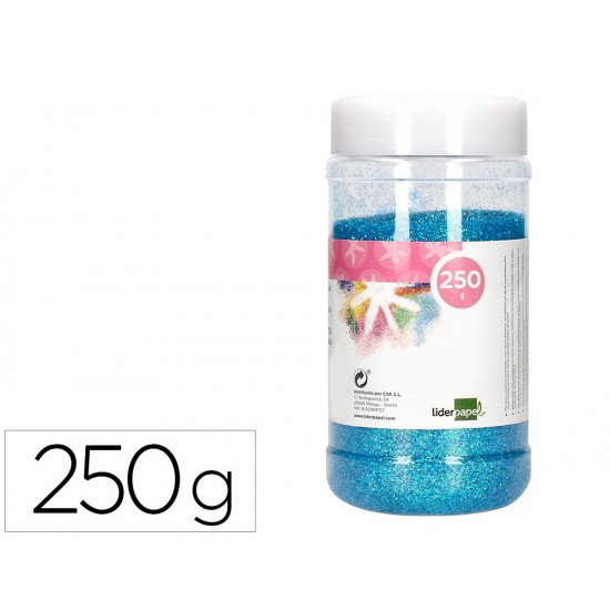 PURPURINA LIDERPAPEL FANTASIA COLOR METALICO AZUL PASTEL BOTE DE 250 GR PURPURINA LIDERPAPEL FANTASIA COLOR METALICO AZUL PASTEL BOTE DE 250 GR