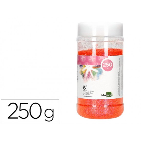 PURPURINA LIDERPAPEL FANTASIA COLOR METALICO NARANJA PASTEL BOTE DE 250 GR PURPURINA LIDERPAPEL FANTASIA COLOR METALICO NARANJA PASTEL BOTE DE 250 GR