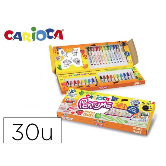 ROTULADOR CARIOCA PERFUME CAJA 30 UNIDADES COLORES SURTIDOS ROTULADOR CARIOCA PERFUME CAJA 30 UNIDADES COLORES SURTIDOS