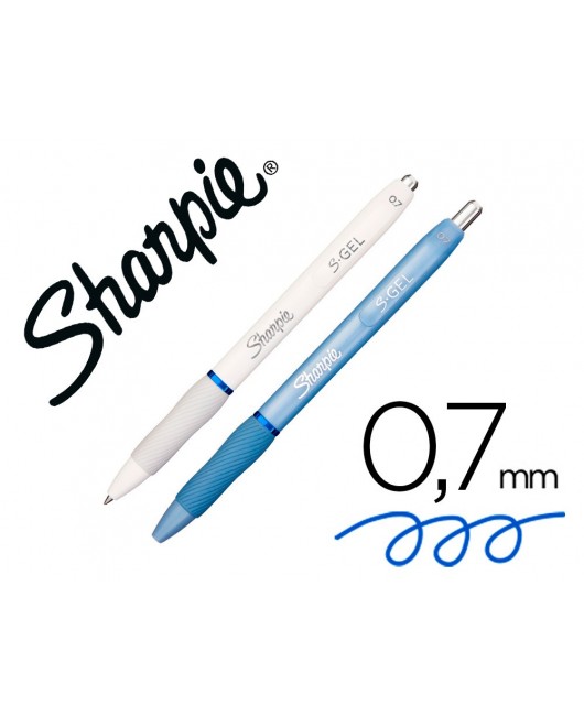 BOLIGRAFO SHARPIE FASHION RETRACTIL TINTA GEL AZUL 0