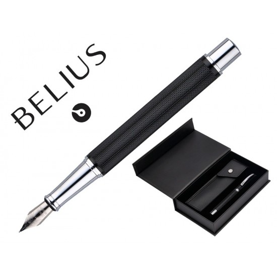 PLUMA Y ESTUCHE BELIUS TURBO ALUMINIO TEXTURA PUNTEADA COLOR NEGRO Y PLATEADO TINTA AZUL CAJA DE DISEÑO PLUMA Y ESTUCHE BELIUS TURBO ALUMINIO TEXTURA PUNTEADA COLOR NEGRO Y PLATEADO TINTA AZUL CAJA DE DISEÑO