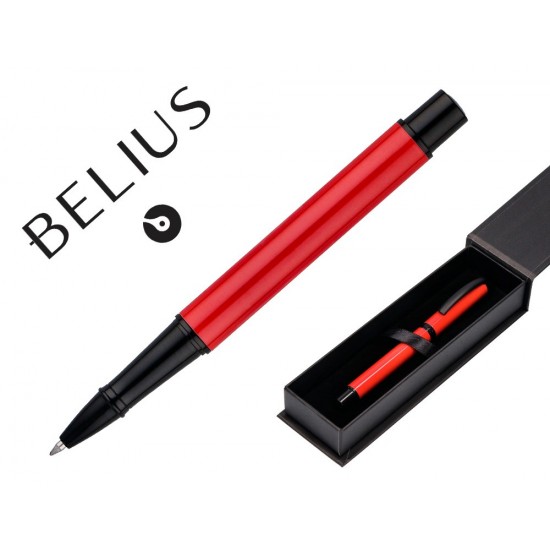 ROLLER BELIUS TURBO ALUMINIO COLOR ROJO Y NEGRO TINTA AZUL CAJA DE DISEÑO ROLLER BELIUS TURBO ALUMINIO COLOR ROJO Y NEGRO TINTA AZUL CAJA DE DISEÑO