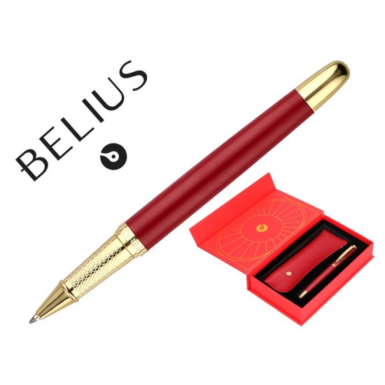 BOLIGRAFO Y ESTUCHE BELIUS SOIREE COLOR ART DECO GRANATE Y DORADO TINTA AZUL CAJA DE DISEÑO BOLIGRAFO Y ESTUCHE BELIUS SOIREE COLOR ART DECO GRANATE Y DORADO TINTA AZUL CAJA DE DISEÑO
