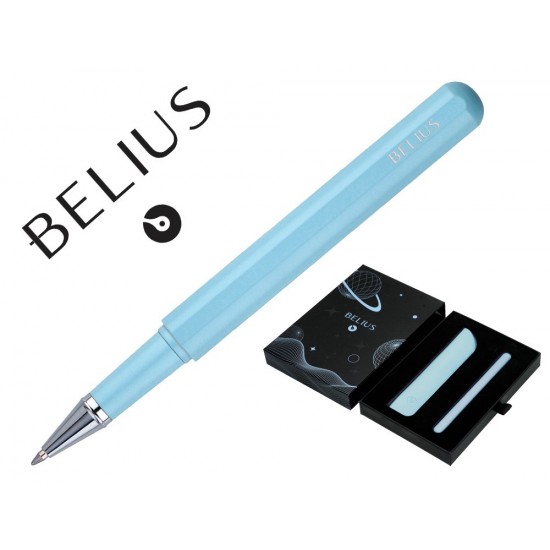 ROLLER Y FUNDA DE SIMILPIEL BELIUS SPACE B COLOR MINIMALISTA AZUL TINTA AZUL CAJA DE DISEÑO ROLLER Y FUNDA DE SIMILPIEL BELIUS SPACE B COLOR MINIMALISTA AZUL TINTA AZUL CAJA DE DISEÑO
