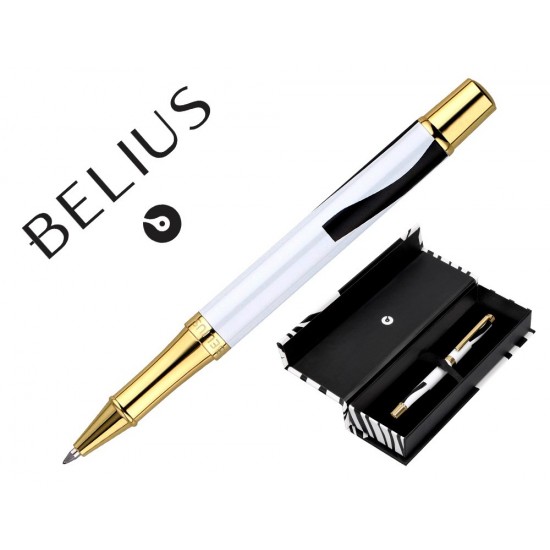 ROLLER BELIUS DUALITA CUERPO NEGRO COLOR BLANCO TINTA NEGRA CAJA DE DISEÑO ROLLER BELIUS DUALITA CUERPO NEGRO COLOR BLANCO TINTA NEGRA CAJA DE DISEÑO