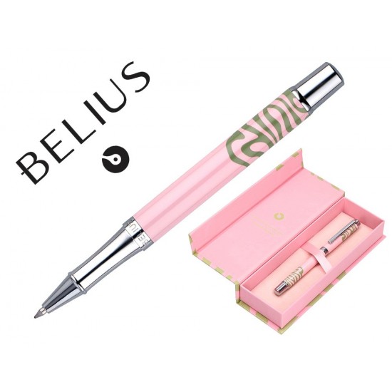 ROLLER BELIUS INK DREAMS ALUMINIO COLOR ROSA Y VERDE MATCHA PLATEADO FRASE INTERIOR TINTA NEGRA CAJA DE DISEÑO ROLLER BELIUS INK DREAMS ALUMINIO COLOR ROSA Y VERDE MATCHA PLATEADO FRASE INTERIOR TINTA NEGRA CAJA DE DISEÑO