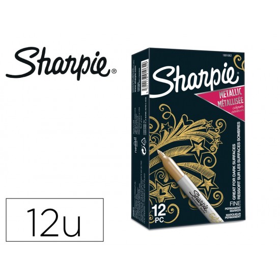 ROTULADOR SHARPIE PERMANENTE FINO METALLIC ORO ROTULADOR SHARPIE PERMANENTE FINO METALLIC ORO