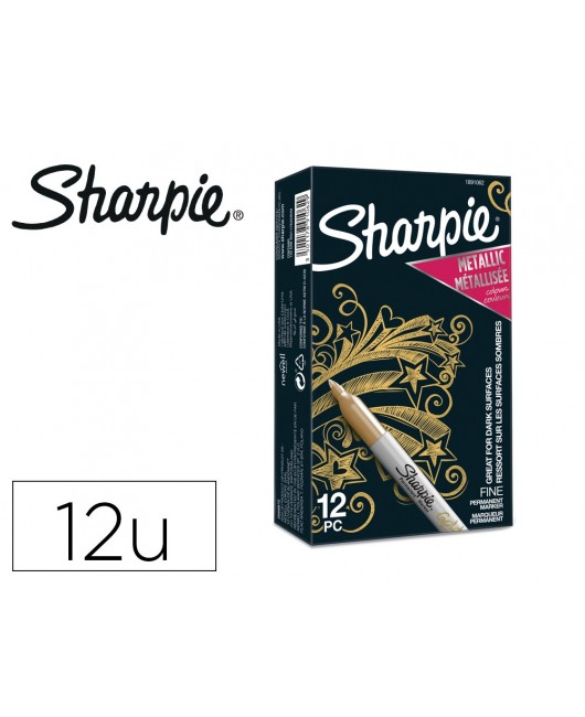 ROTULADOR SHARPIE PERMANENTE FINO METALLIC ORO