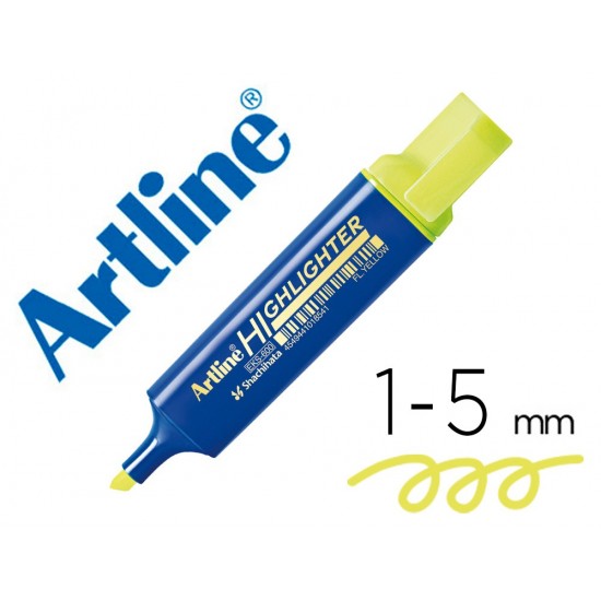 ROTULADOR ARTLINE FLUORESCENTE EKS-600 AMARILLO PUNTA BISELADA ROTULADOR ARTLINE FLUORESCENTE EKS-600 AMARILLO PUNTA BISELADA