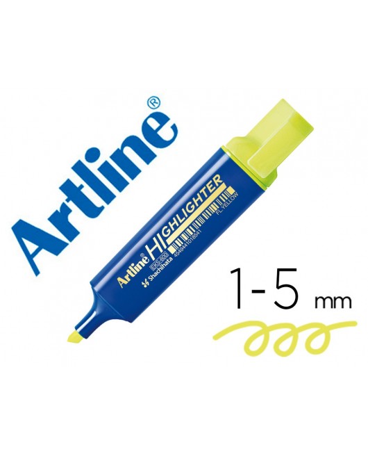 ROTULADOR ARTLINE FLUORESCENTE EKS-600 AMARILLO PUNTA BISELADA
