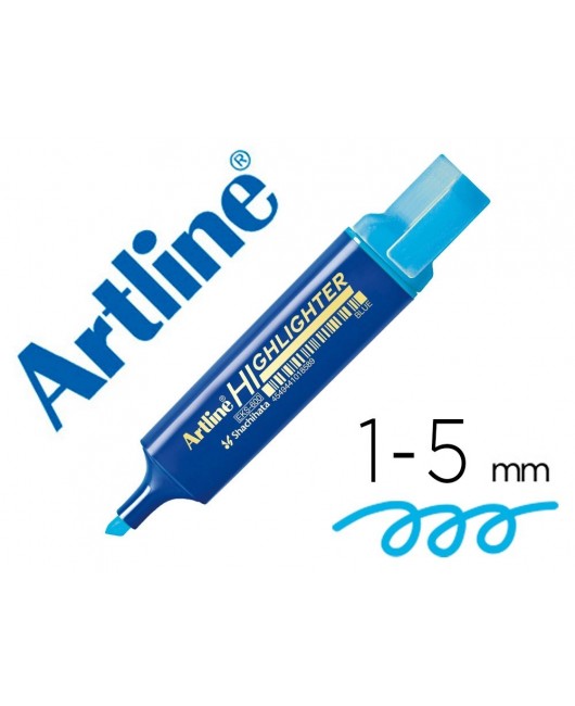 ROTULADOR ARTLINE FLUORESCENTE EKS-600 AZUL PUNTA BISELADA