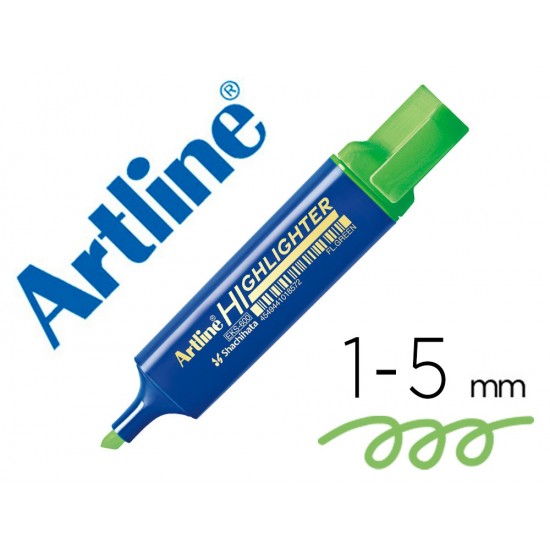 ROTULADOR ARTLINE FLUORESCENTE EKS-600 VERDE PUNTA BISELADA ROTULADOR ARTLINE FLUORESCENTE EKS-600 VERDE PUNTA BISELADA