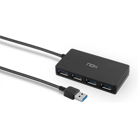 HUB NOX 4 PUERTOS USB 3.0 COMPATIBLE CON WINDOWS MAC Y LINUX HUB NOX 4 PUERTOS USB 3.0 COMPATIBLE CON WINDOWS MAC Y LINUX