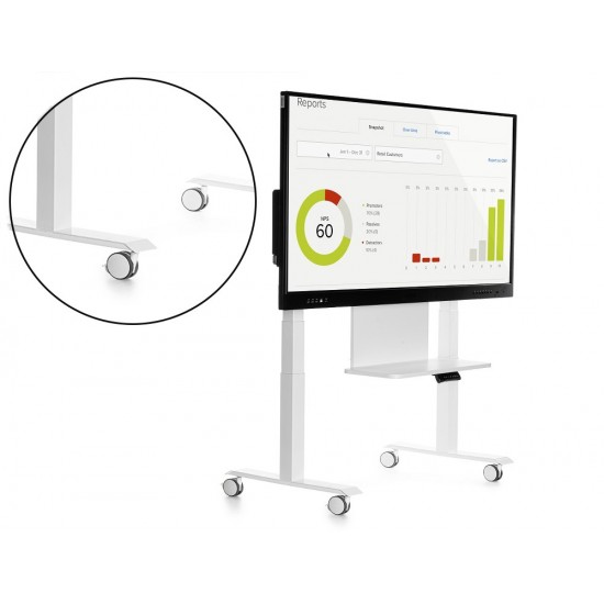 SOPORTE MOVIL ROCADA PARA MONITORES INTERACTIVOS 65" A 86" ESTRUCTURA TUBO ACERO 4 RUEDAS CON FRENO SOPORTE MOVIL ROCADA PARA MONITORES INTERACTIVOS 65" A 86" ESTRUCTURA TUBO ACERO 4 RUEDAS CON FRENO