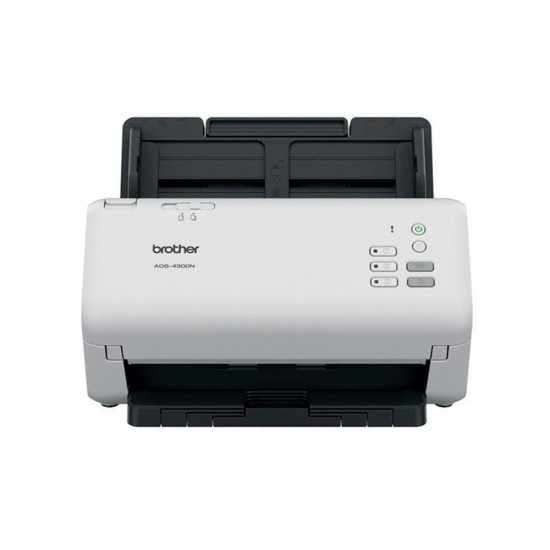 ESCANER BROTHER SOBREMESA ADS4300N DOBLE CARA TAMAÑO A4 RESOLUCION 600 PPP VELOCIDAD 40 PPM USB 2.0 ESCANER BROTHER SOBREMESA ADS4300N DOBLE CARA TAMAÑO A4 RESOLUCION 600 PPP VELOCIDAD 40 PPM USB 2.0