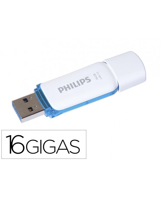 MEMORIA USB PHILIPS FLASH USB 3.0 16GB SNOW BLUE