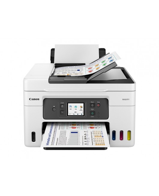 EQUIPO MULTIFUNCION CANON MAXIFY GX4050 TINTA COLOR 18 PPM NEGRO / 13 PPM COLOR A4 IMPRESORA ESCANER COPIADORA