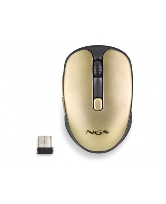 RATON NGS EVO RUST OPTICO 800/1200/1600 DPI INALAMBRICO 5 BOTONES TECLAS SILENCIOSAS RECEPTOR USB 2